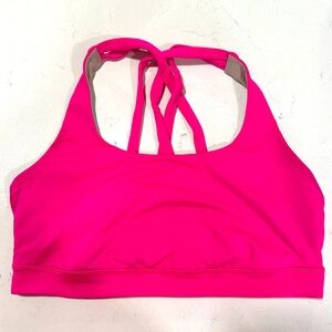Lululemon Energy Bra Size 8 GUC Hot Pink